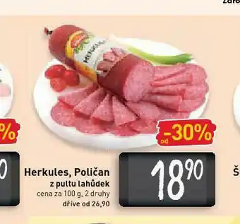 Billa Herkules, poličan nabídka