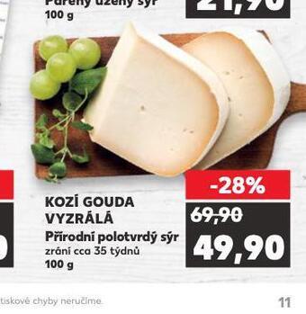 Kaufland Kozí gouda vyzrálá nabídka