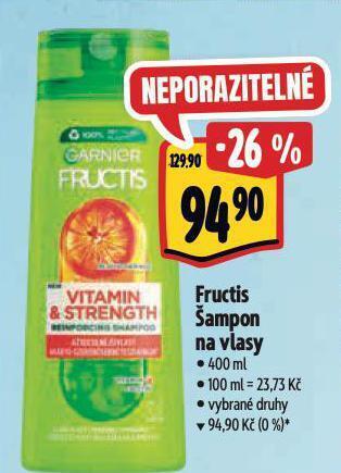 Albert Fructis šampon na vlasy nabídka