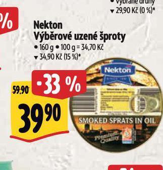 Albert Nekton výběrové uzené šproty nabídka