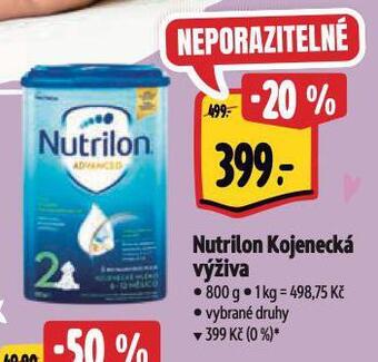 Albert Nutrilon kojenecká výživa nabídka