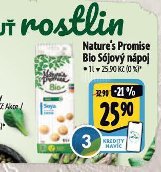 Albert Bio sójový nápoj nabídka