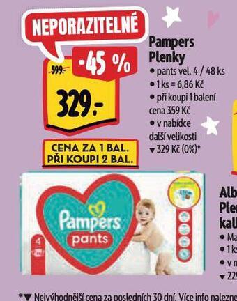 Albert Pampers plenky nabídka