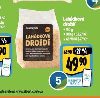 Albert Lahůdkové droždí nabídka