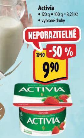 Albert Activia jogurt nabídka
