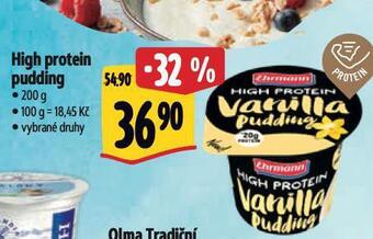 Albert High protein pudding nabídka