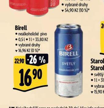 Albert Birell nealkoholické pivo nabídka