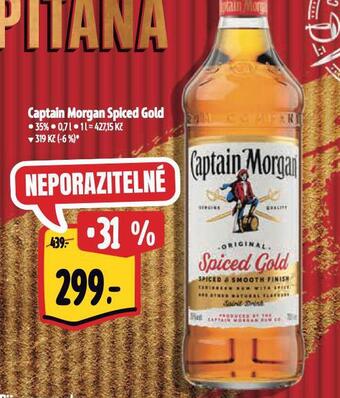 Albert Captain morgan spiced gold nabídka