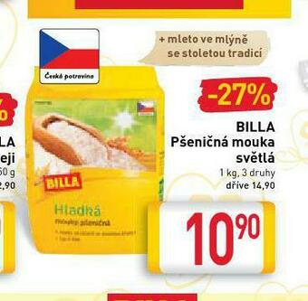 Billa Pšeničná mouka nabídka