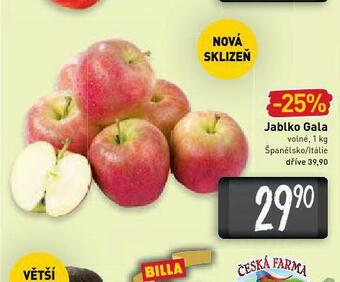 Billa Jablko gala nabídka
