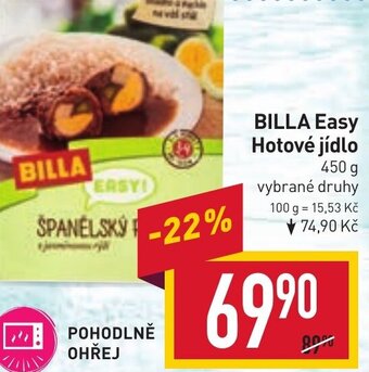 Billa BILLA Easy Hotové jídlo nabídka