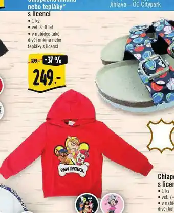 Chlapecká mikina nebo tepláky s licencí