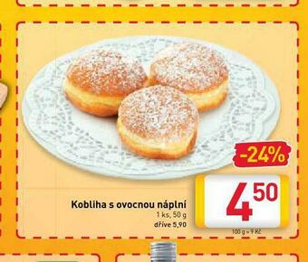 Billa Kobliha s ovocnou náplní nabídka