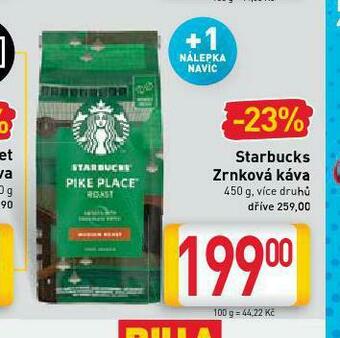 Billa Káva starbucks nabídka