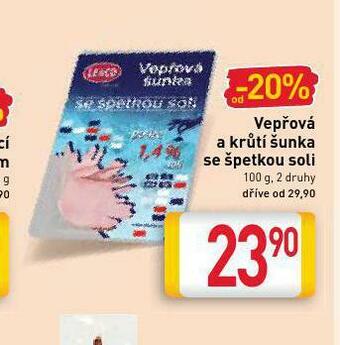 Billa Vepřová a krůtí šunka nabídka