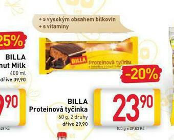 Billa Proteinová tyčinka nabídka