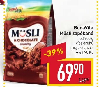 Billa BonaVita Müsli zapékané nabídka