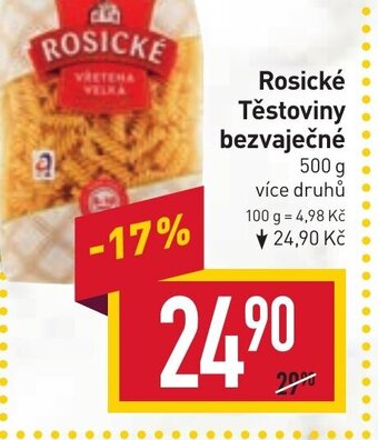 Billa Rosické Těstoviny bezvaječné nabídka