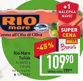 Billa Rio Mare Tuňák nabídka