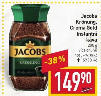 Billa Jacobs Krönung, Crema Gold Instantní káva nabídka