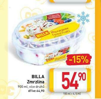Billa Zmrzlina nabídka