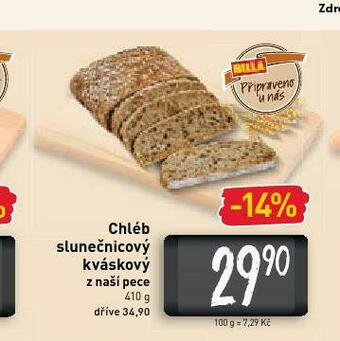 Billa Chléb slunečnicový kvasový nabídka