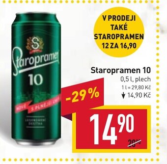 Billa Staropramen 10 nabídka