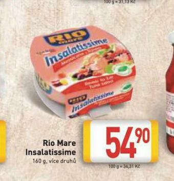 Billa Rio mare insalatissime nabídka