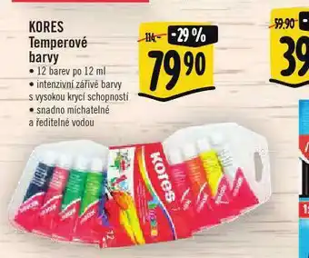 Albert Kores temperové barvy nabídka
