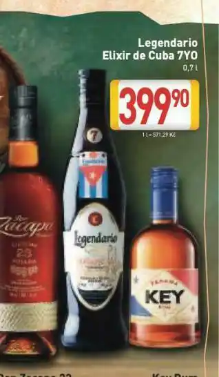 Billa Legendario elixir de cuba 7y nabídka