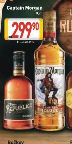 Billa Captain morgan nabídka
