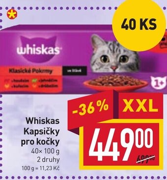 Billa Whiskas Kapsičky pro kočky nabídka