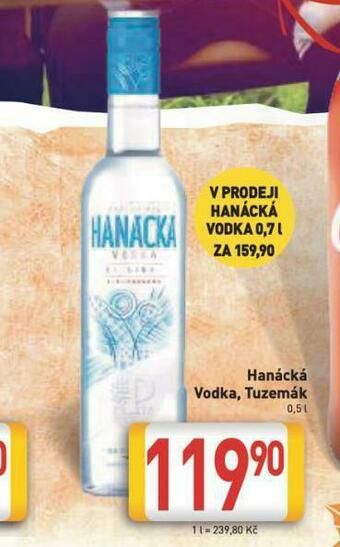 Billa Hanácká vodka nabídka