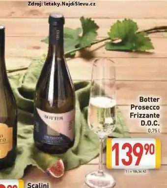 Billa Botter prosecco frizzante nabídka