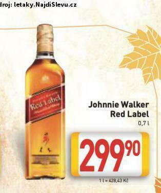 Billa Johnnie walker red label nabídka