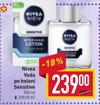 Billa Nivea Voda po holení Sensitive nabídka