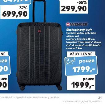 Kaufland Skořepinový kufr nabídka