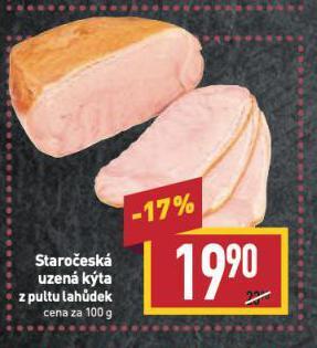 Billa Staročeská uzená kýta nabídka