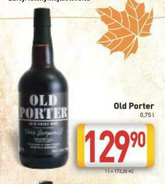 Billa Old porter nabídka