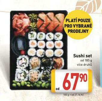 Billa Sushi set nabídka
