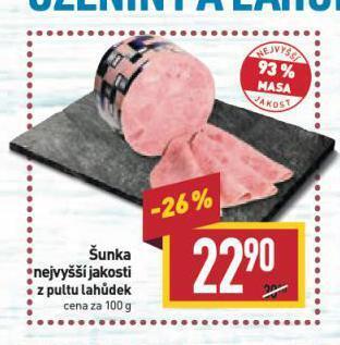 Billa Šunka nejvyšší jakosti nabídka