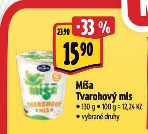 Albert Míša tvarohový mls nabídka