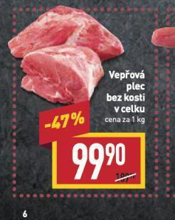 Billa Vepřová plec bez kosti nabídka