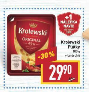 Billa Krolewski sýr nabídka