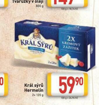 Billa Král sýrů hermelín nabídka