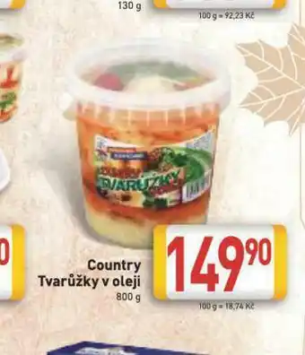 Billa Country tvarůžky v oleji nabídka