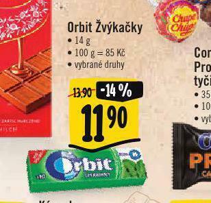 Albert Orbit žvýkačky nabídka