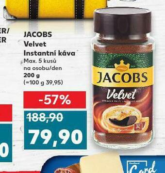 Kaufland Jacobs velvet instantní káva nabídka