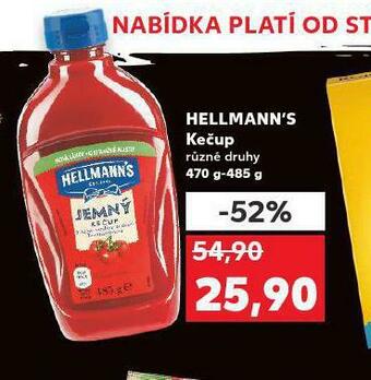 Kaufland Hellmann´s kečup nabídka