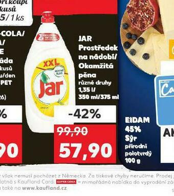 Kaufland Jar prostředek na mytí nádobí nabídka
